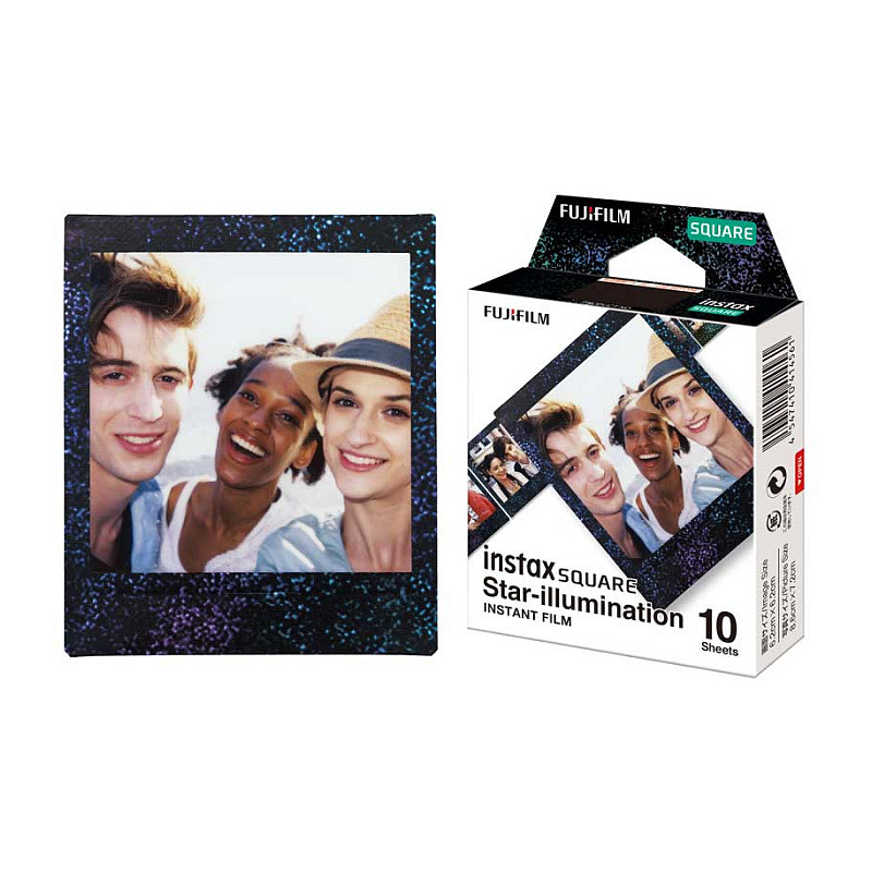 Film fotografik instant Fujifilm Instax Square / Star Illumination / ISO 800 / 10 Fletë - Mix 2