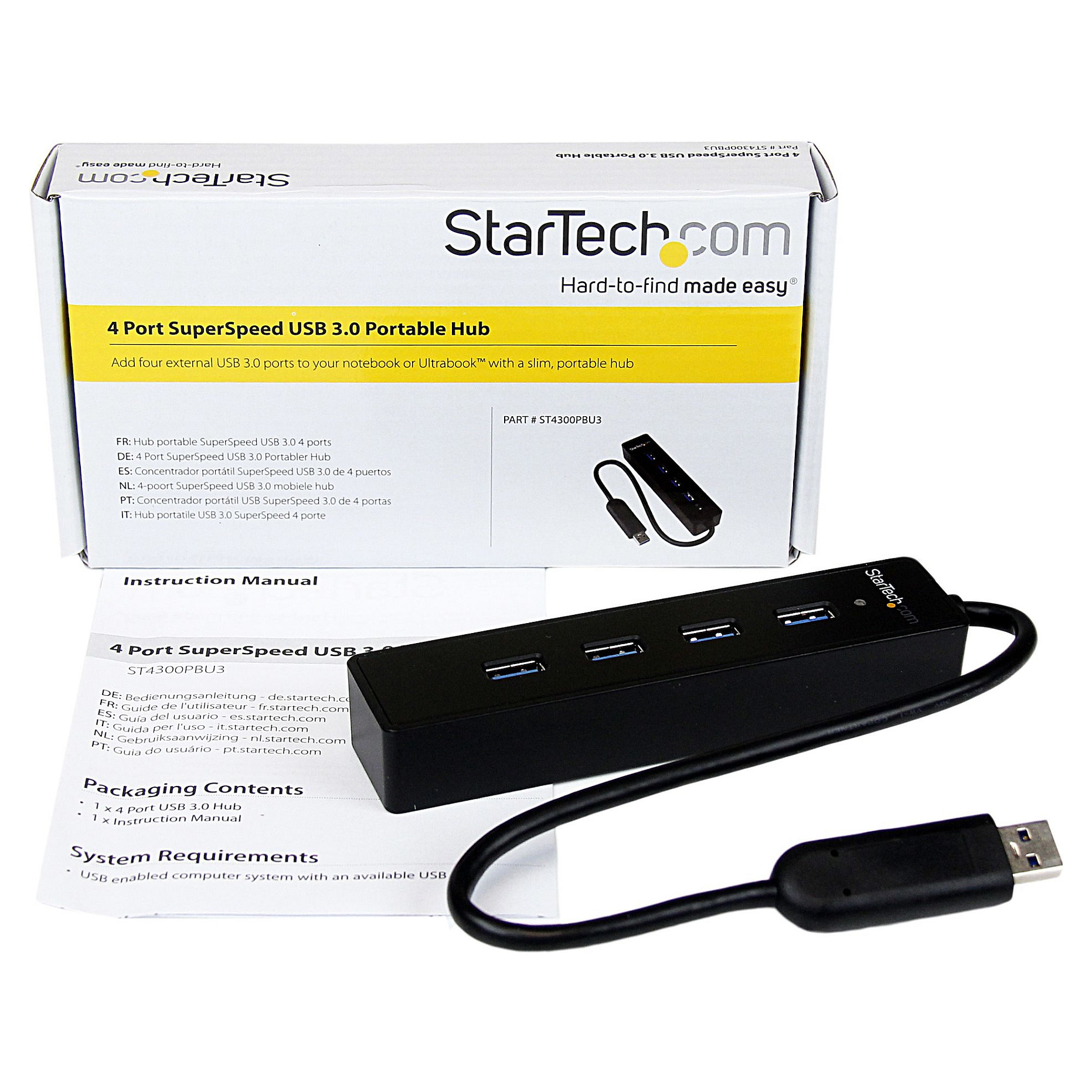 Hub StarTech USB-A to 4xUSB-A thumbnail 4