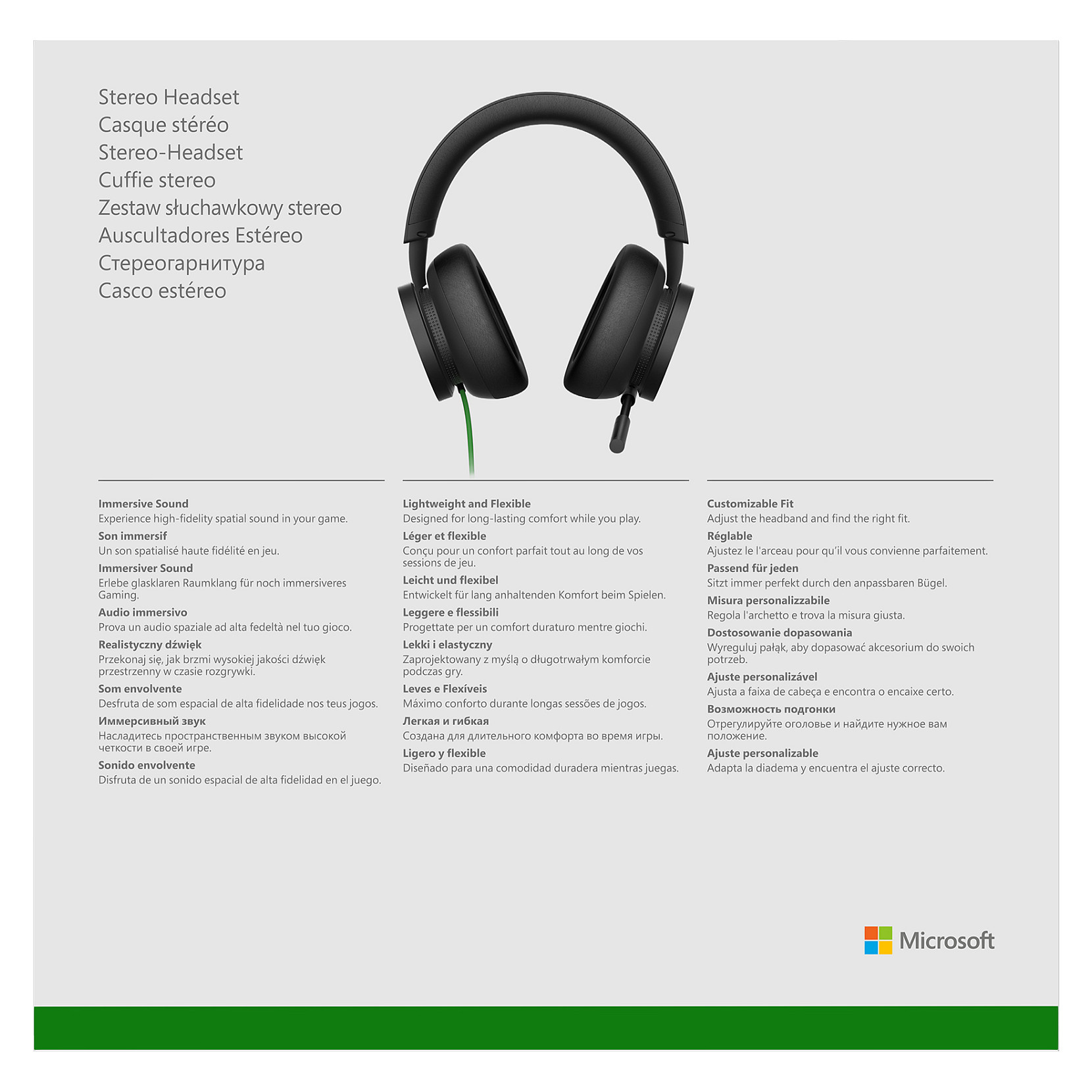 Kufje Gaming Microsoft Xbox Stereo Headset / Wired - Zezë 10