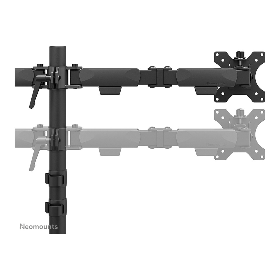 Mbajtëse për Monitor Neomounts DS60-600BL2 / 2 Monitorë / 10–32" / deri 8kg për Monitor / VESA 75x75 & 100x100 / Full Motion - Zezë 8