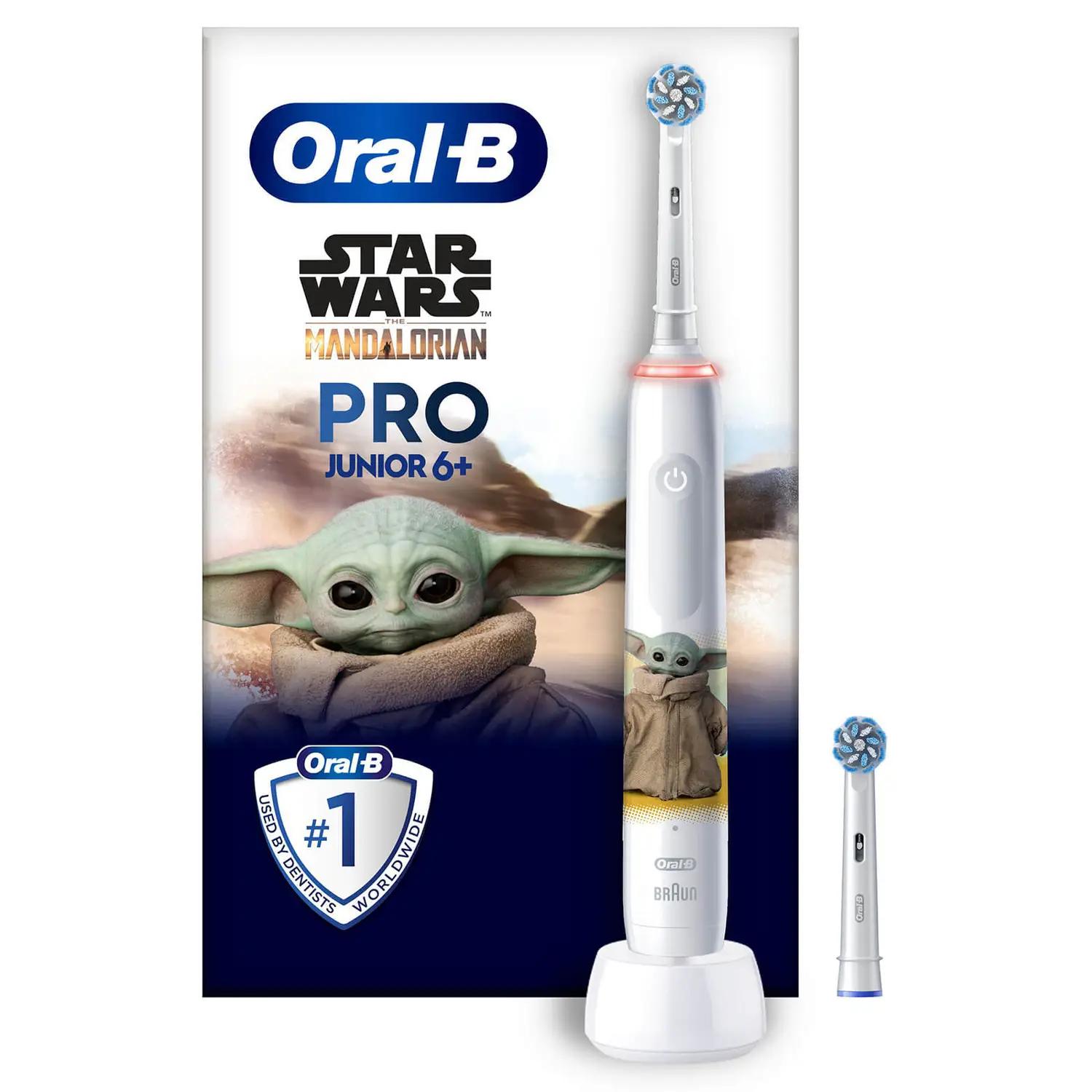 Furçë dhëmbësh elektrike Oral-B Pro Junior Star Wars 6+ / 2 Modalitete / Sensor Presioni – Bardhë/Mix 2