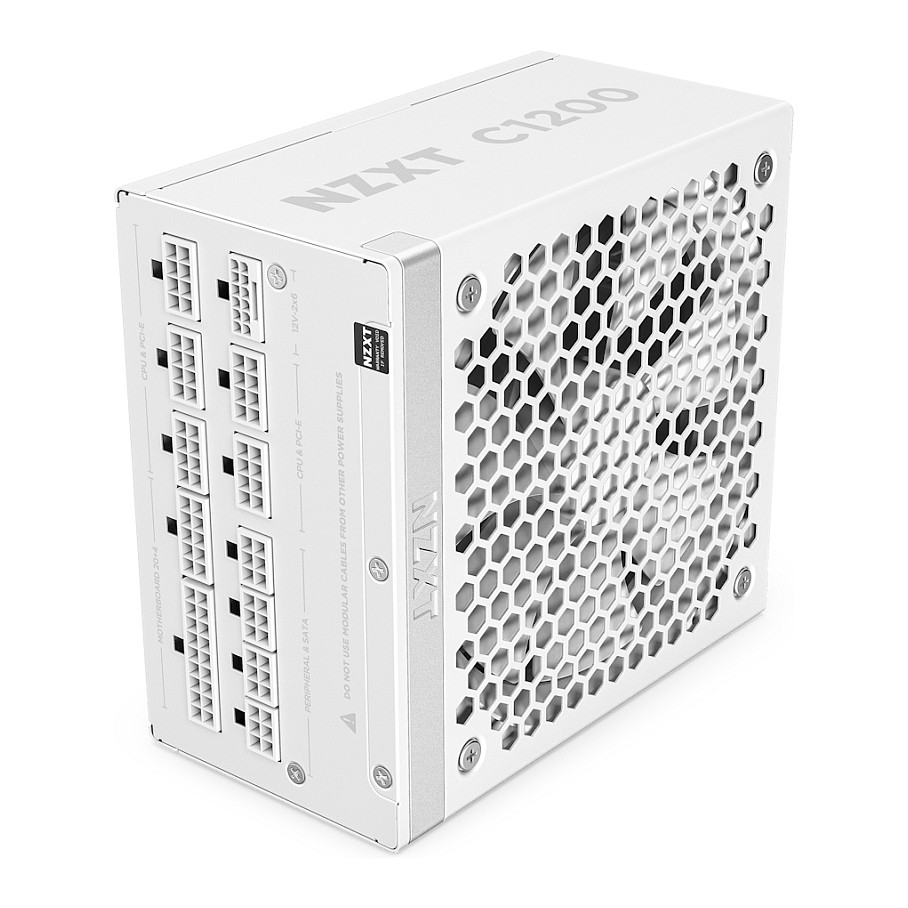 Furnizues Energjie NZXT C1200 Gold / 1200W / ATX 3.1 / 80 PLUS Gold / 24-pin ATX / Aktiv / Fully Modular - Bardhë