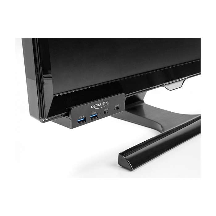 Hub DeLOCK 64262 , 2x USB-A , 2x USB-C , USB 5Gbps , USB-A Host , USB-C për Furnizim me Energji , 1.15m - Zezë 4