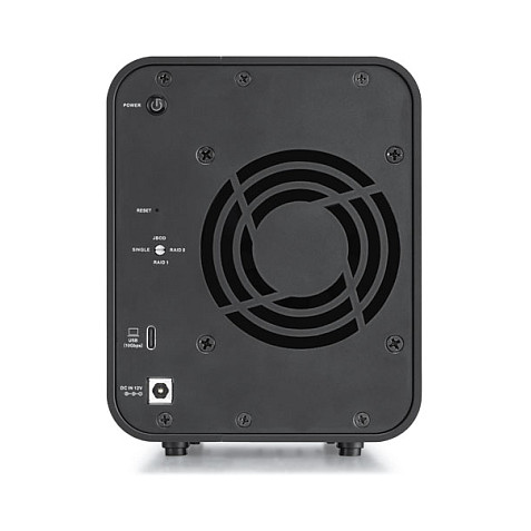 TerraMaster D2-320 2-Bay USB 3.2 Gen2 RAID Enclosure – SATA HDD/SSD, Hardware RAID, 10Gbps Type-C, Diskless 5