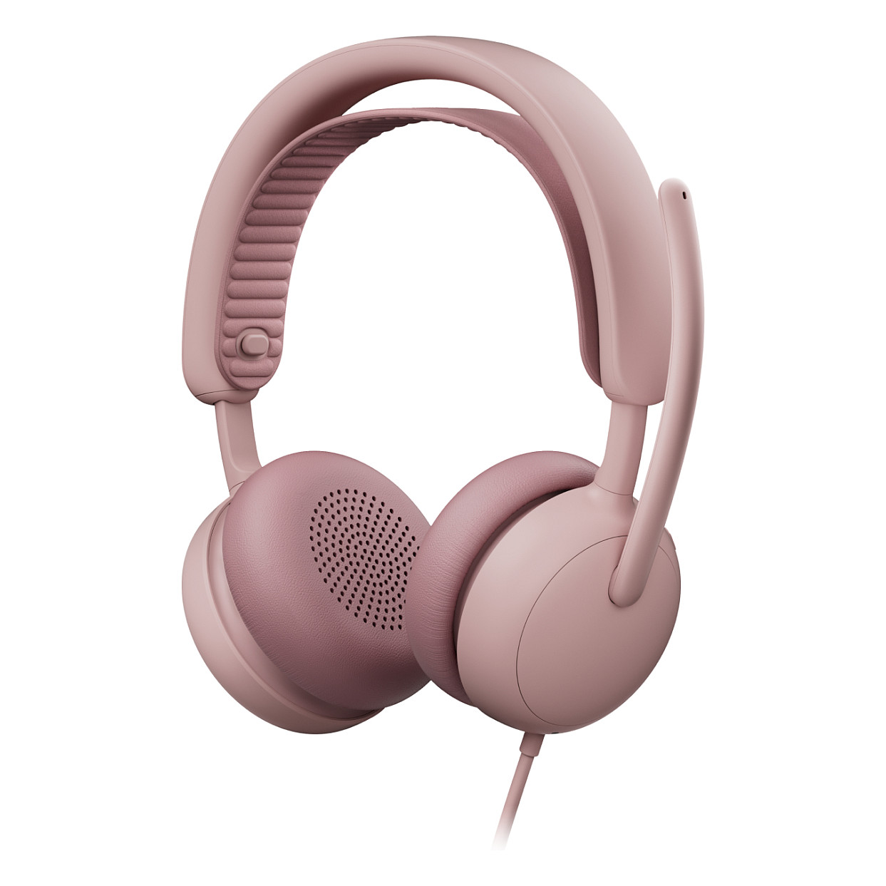 Kufje me kabllo Logitech Zone Wired 2 for Business, 40mm, USB, ANC, Mikrofon, Microsoft Teams - Rozë