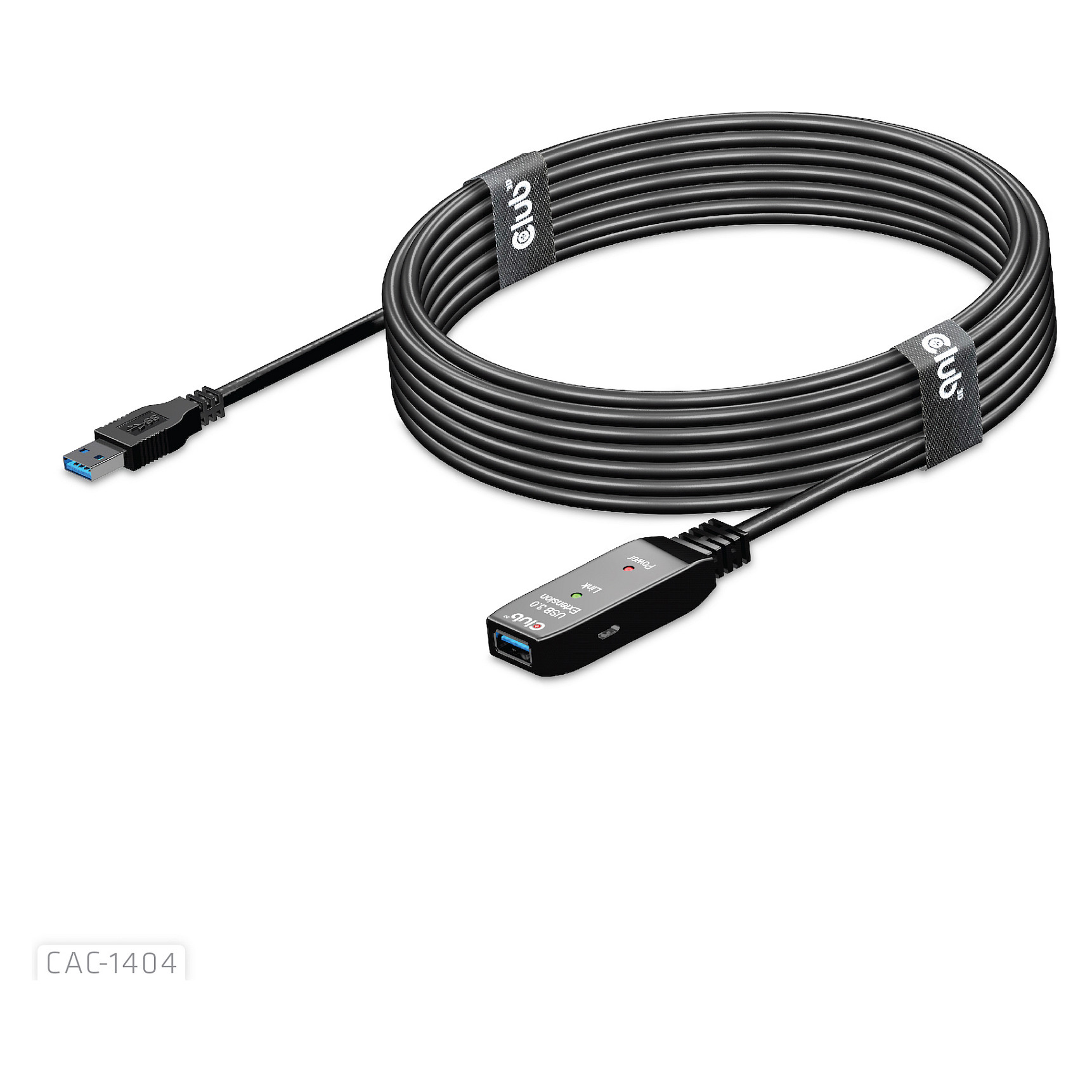 Kabllo USB CLUB3D CAC-1404, USB-A mashkull në USB-A femër, 5 m, USB 3.2 Gen 1, 5 Gbps, aktive - Zezë 8