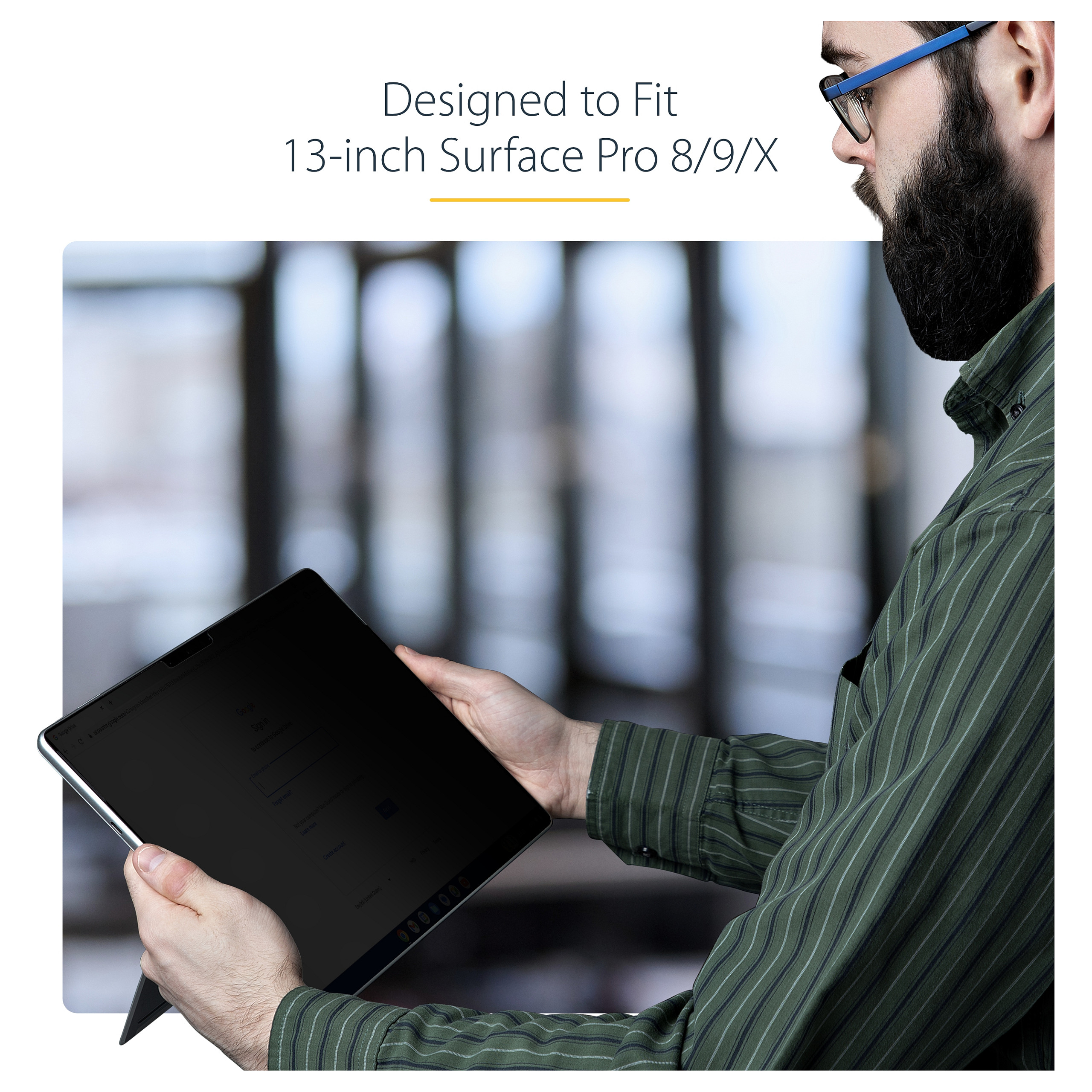Filtër Privatësie StarTech.com 13SP-PRIVACY-SCREEN, 13 inç, 4-Way, me Prekje, për Microsoft Surface Pro 8/9/X/11 – Zezë 8
