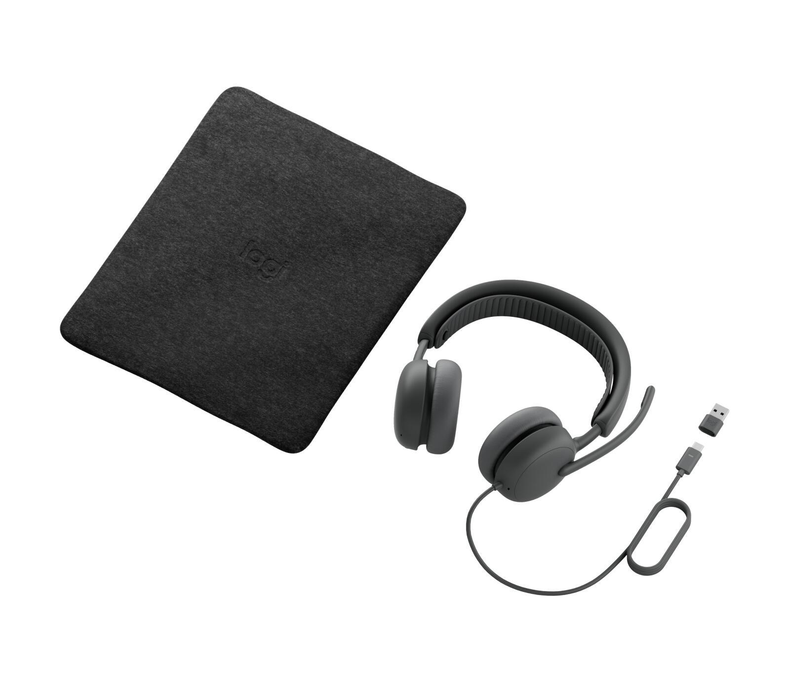 Kufje me kabllo Logitech Zone Wired 2 UC / USB-C + USB-A / ANC / Driver 40mm - Gri 2
