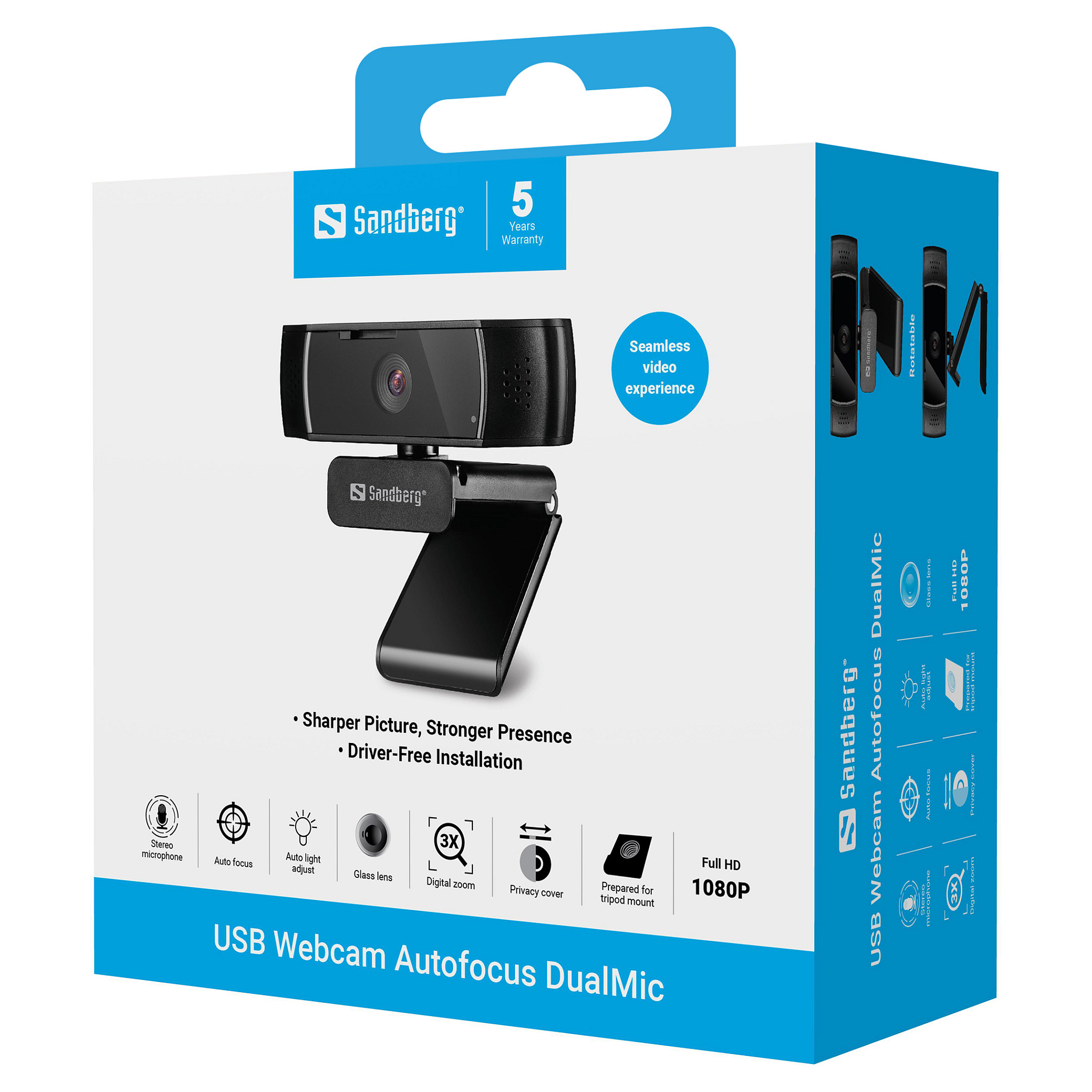 Webcam Sandberg USB / Autofocus / DualMic – Zezë 7