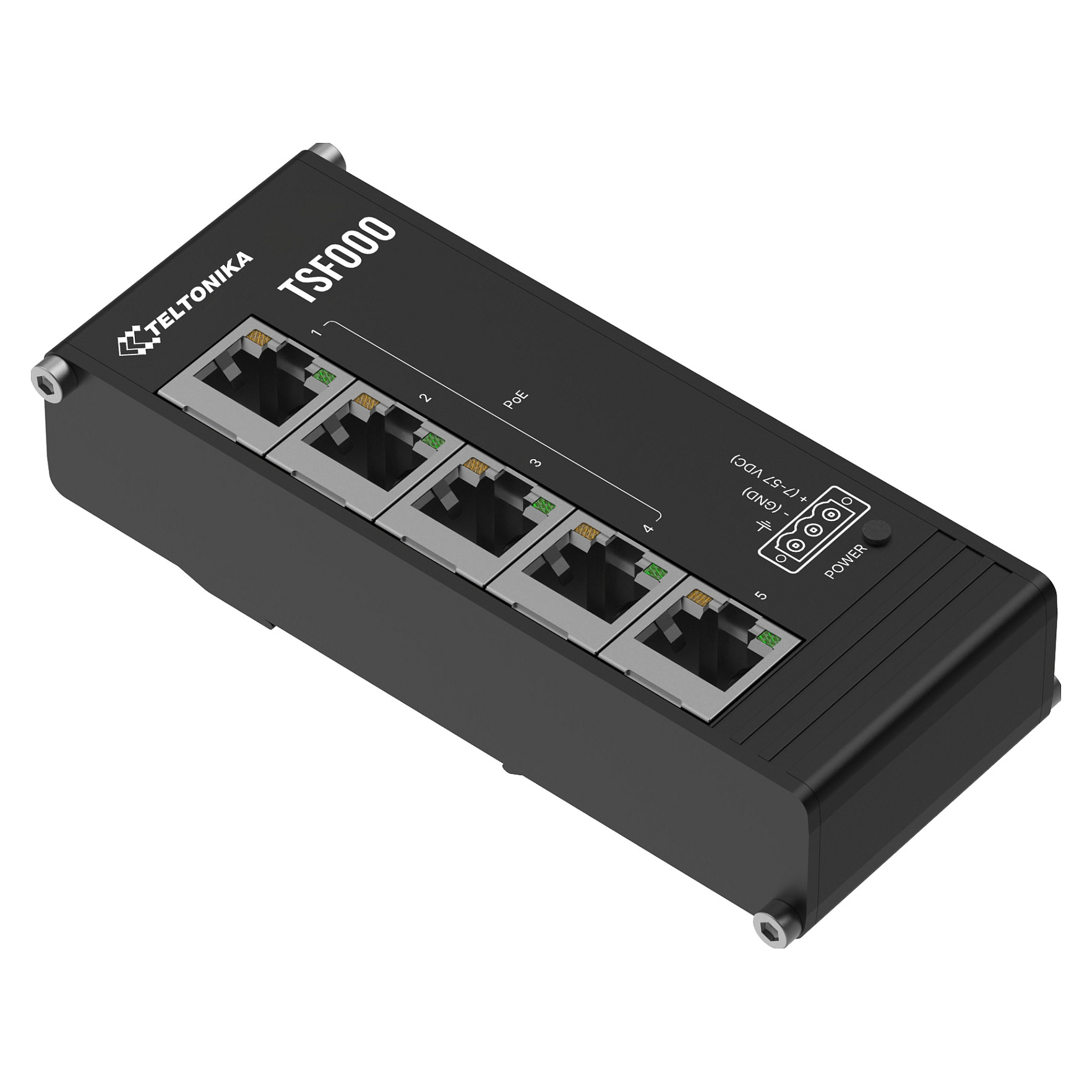Switch Teltonika TSF000 / Unmanaged / 5xFast Ethernet / PoE+ thumbnail 2