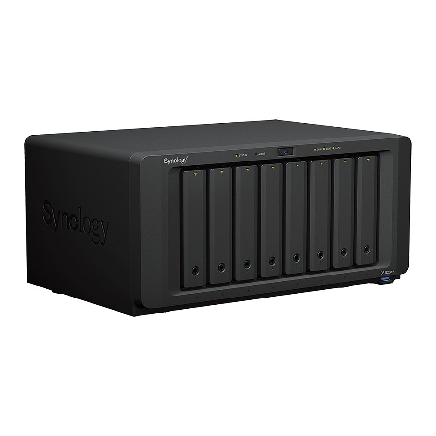 Synology DiskStation DS1823xs+ 8-Bay NAS Server – AMD Ryzen V1780B, 8GB ECC DDR4, 10GbE, M.2 NVMe SSD Cache 7