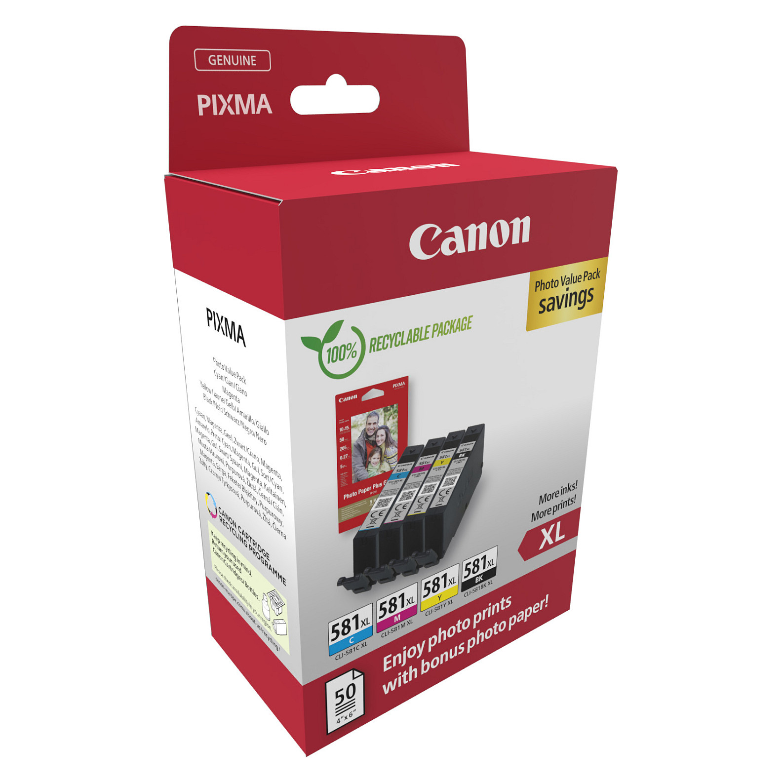 INK Canon / CLI‑581XL / 2052C004 / 4pack Multipack thumbnail 2