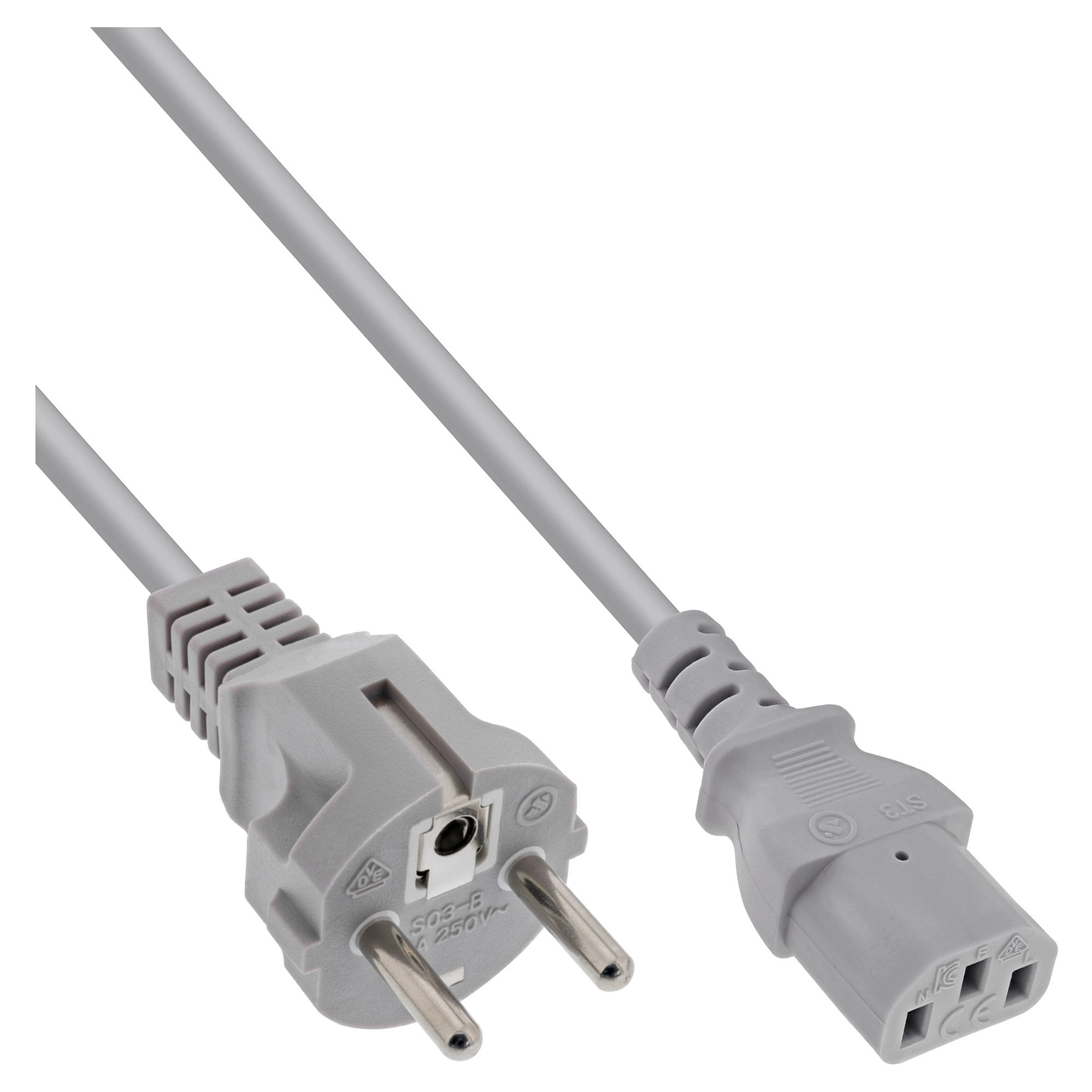 Kabllo për Furnizim me Energji InLine 16653B, CEE 7/7 në 3x IEC C13, Y-Splitter, 1.8 m – Zezë 6