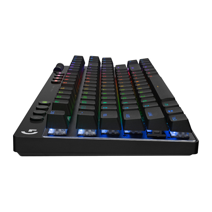 Tastierë Gaming Logitech G PRO X TKL LIGHTSPEED, Wireless, Mekanike, GX Red Linear, TKL, RGB, Bluetooth + LIGHTSPEED 2.4GHz - Zezë 3