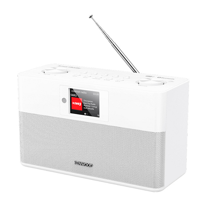 Radio interneti Kenwood CR-ST100S-W, 20W, DAB+, FM, Wi-Fi, Bluetooth, ekran TFT 2.4" - Bardhë 3