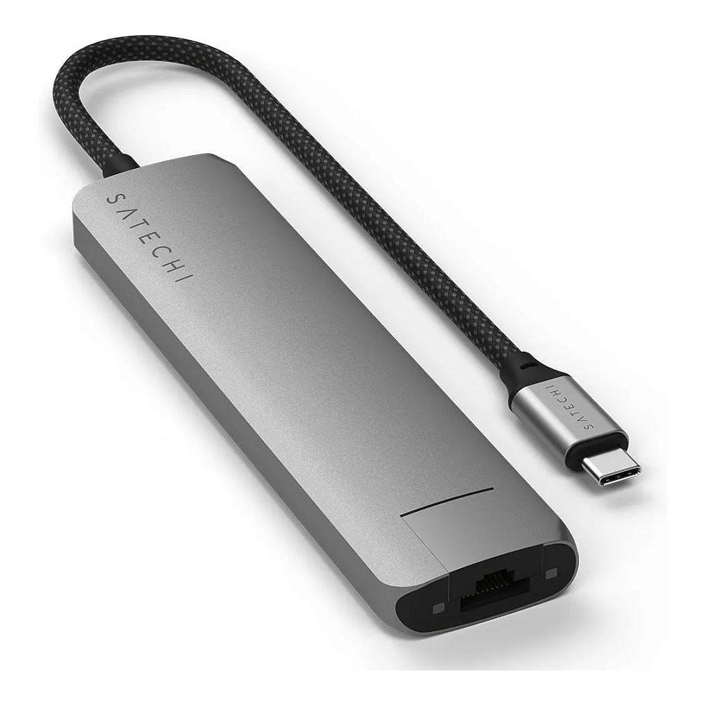 Hub Satechi ST-P7SM / 2x USB-A / 1x HDMI / 1x USB-C PD / Ethernet / SD / 80W PD / 100W – Hiri 6