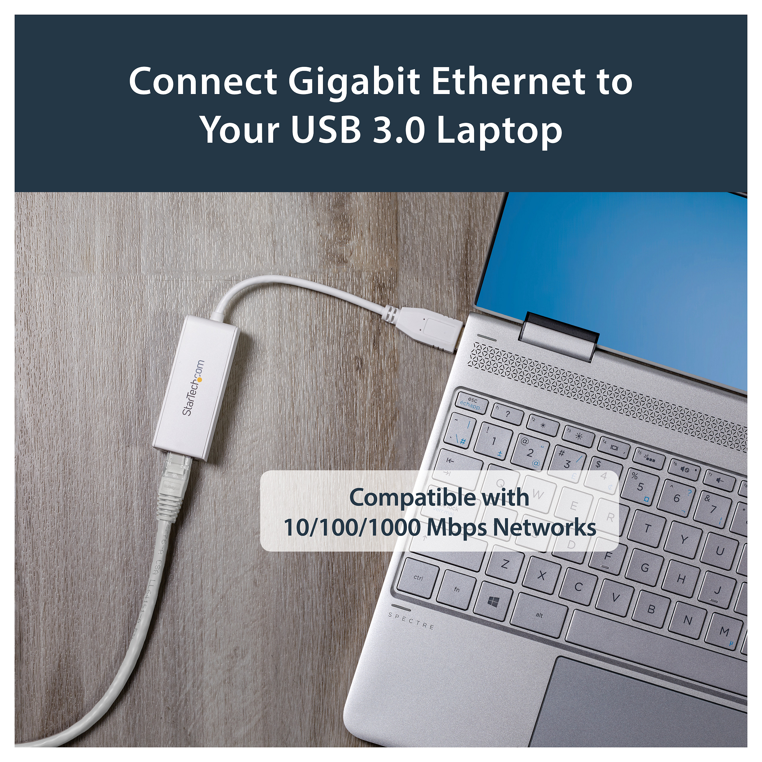 Adapter Rrjeti USB StarTech.com USB31000SW, USB-A 3.0, 1x Gigabit LAN RJ45, 10/100/1000Mbps, ASIX AX88179 - Bardhë 8