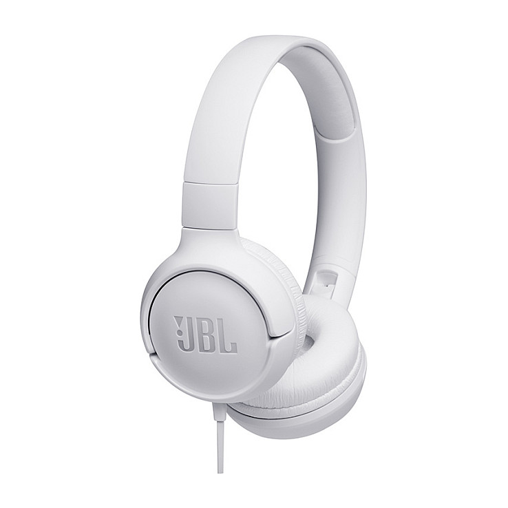 Kufje me kabllo JBL Tune 500 / Wired / 32 mm / 3.5 mm / 1.2 m - Bardhë