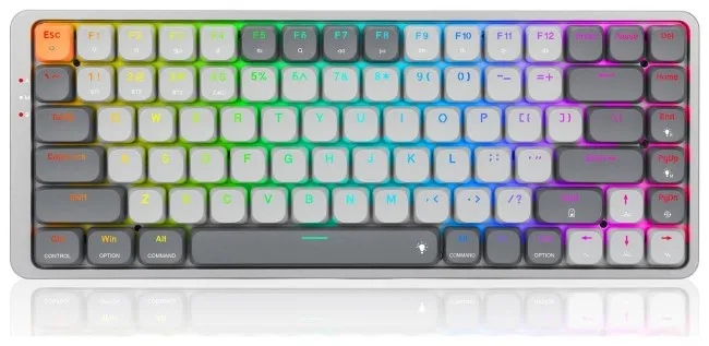 Tastierë Gaming Redragon AZURE K652GG RGB PRO / Wired & Wireless / QWERTY – Gri 2