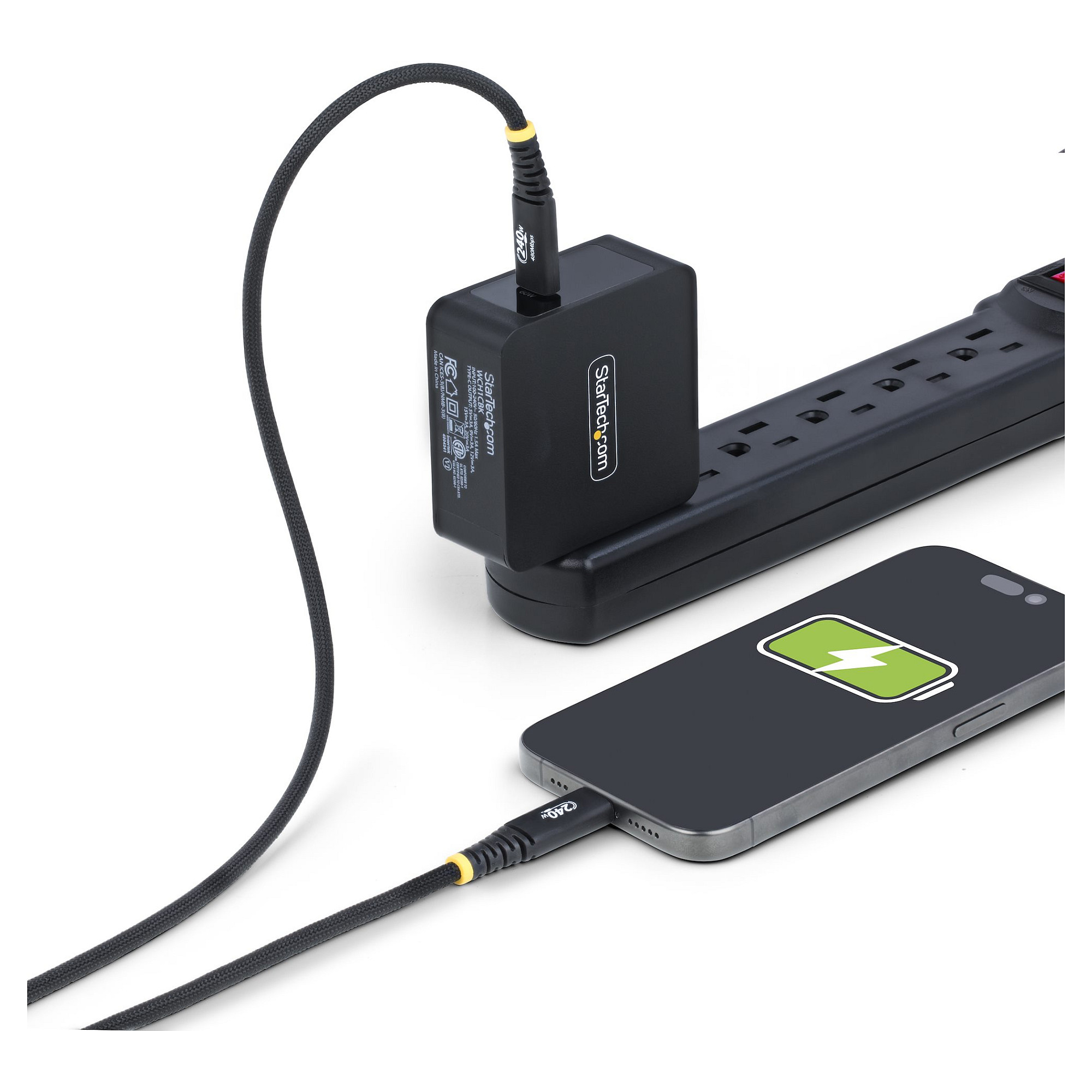 Kabllo StarTech.com S2CEPR2M-USB-CABLE, USB-C në USB-C, USB 2.0, 240 W, 2 m - Zezë 7