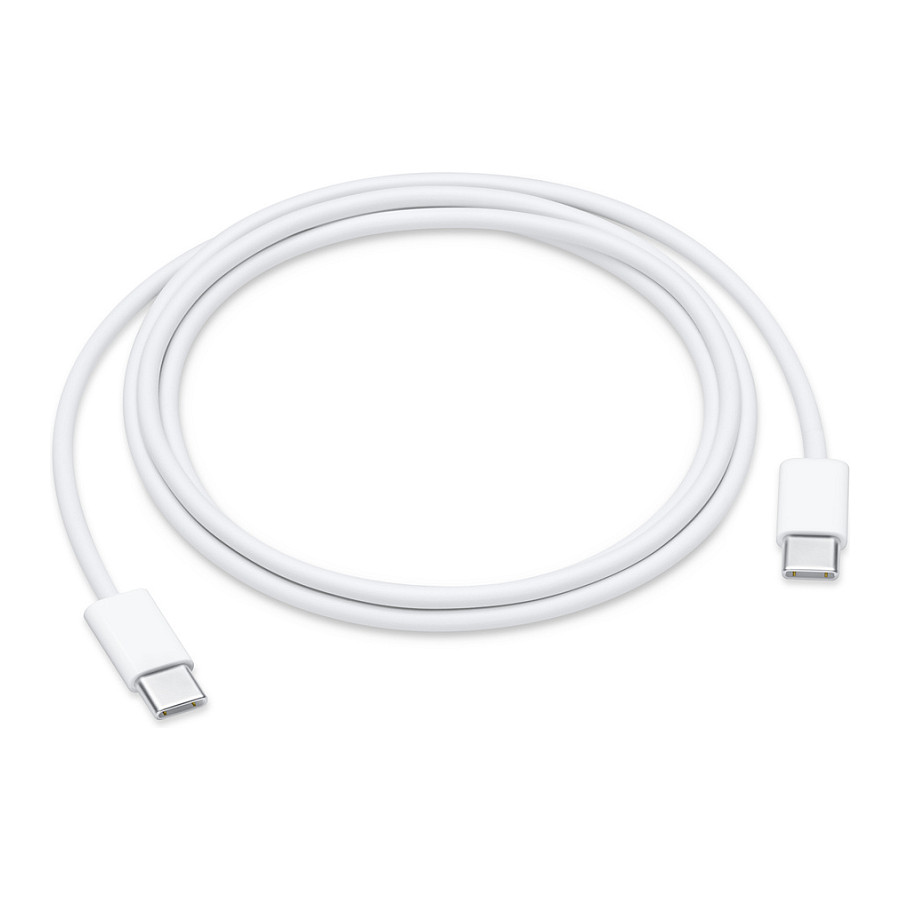 Kabllo USB Apple USB-C në USB-C, 1 m – Bardhë