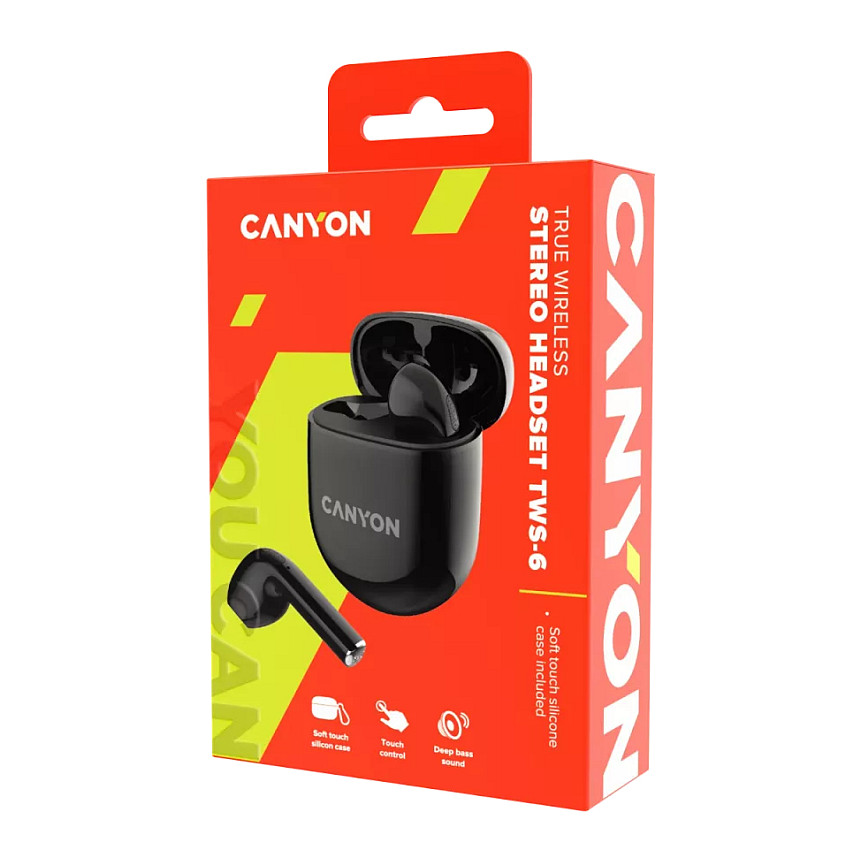 Kufje pa kabllo Canyon CNS-TWS6B / TWS / Bluetooth 5.3 / 13mm / Mikrofon - Zezë 5