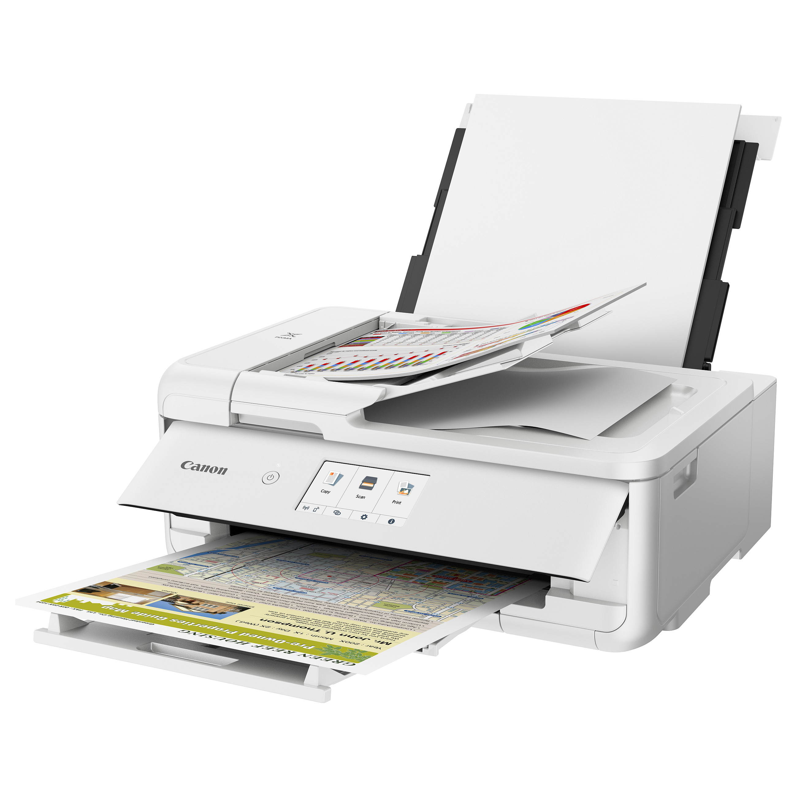 Printer Multifunksional T Canon PIXMA TS9551Ca WIFI Touch / 3in1 / A3 / 15ppm - Bardhë thumbnail 2