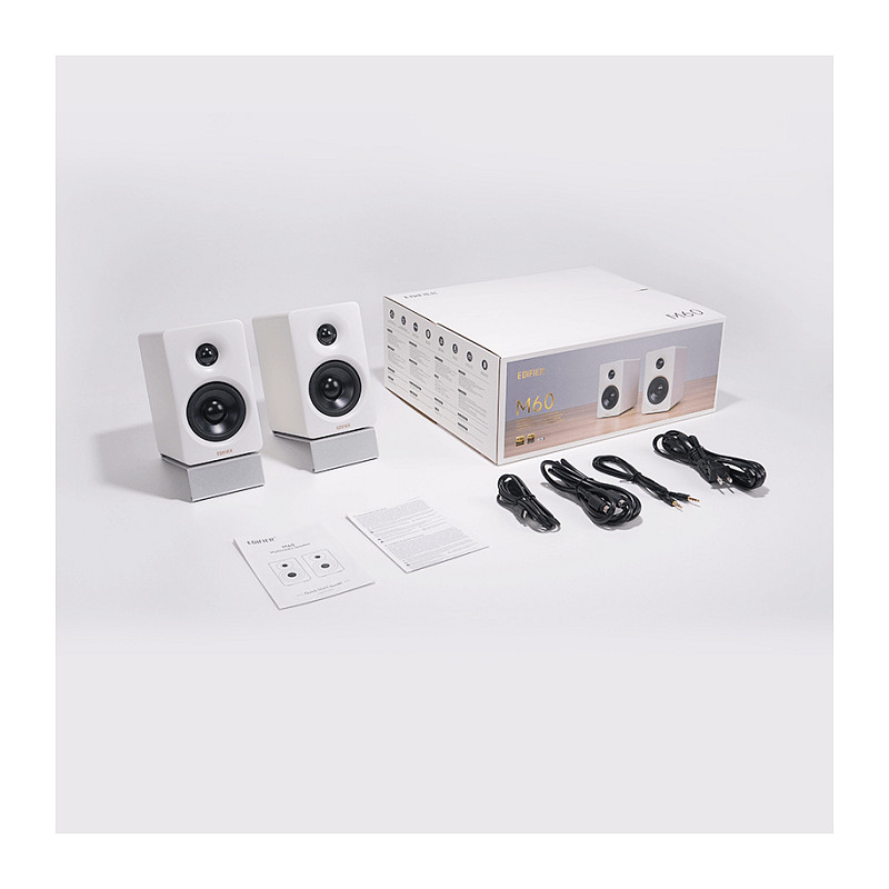 Altoparlantë Edifier M60, 66W RMS, Bluetooth 5.3, USB-C, AUX, LDAC, Hi-Res Audio - Bardhë 5