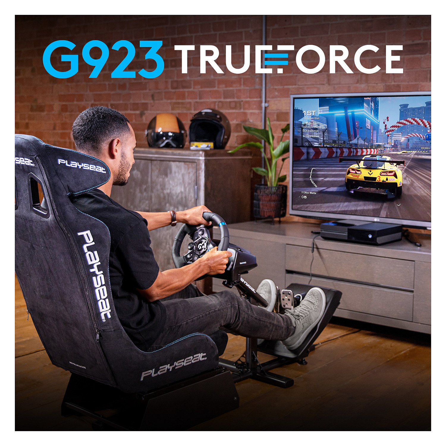 Timon për Logitech G923 TRUEFORCE (PC/Xbox) - Zezë thumbnail 5