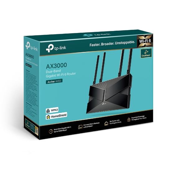 TP-Link Archer AX55 AX3000 Wi-Fi 6 Router – Dual-Band 2.4GHz + 5GHz, 574Mbps + 2402Mbps, 1× Gigabit WAN + 4× Gigabit LAN, USB 3.0 – Zezë 4