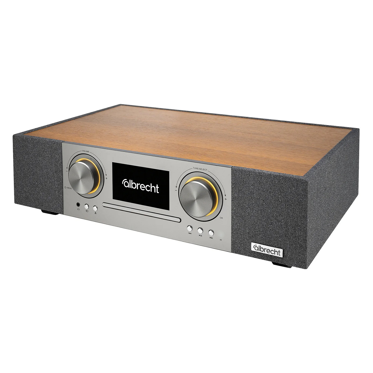Radio Interneti Albrecht DR 1000, CD, DAB+, FM, Wi-Fi, Bluetooth, 30 W, Ekran LCD 4.3" – Kafe 6