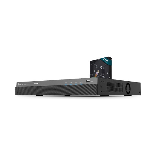 NVR TP-Link VIGI VIGINVR2016H-16MP4TB, 16 Kanale, PoE+, 4TB, 4K - Zezë