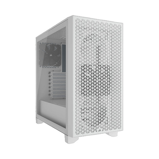 Kasë Corsair 3000D Tempered Glass Mid Tower / (CC-9011252-WW) – Bardhë