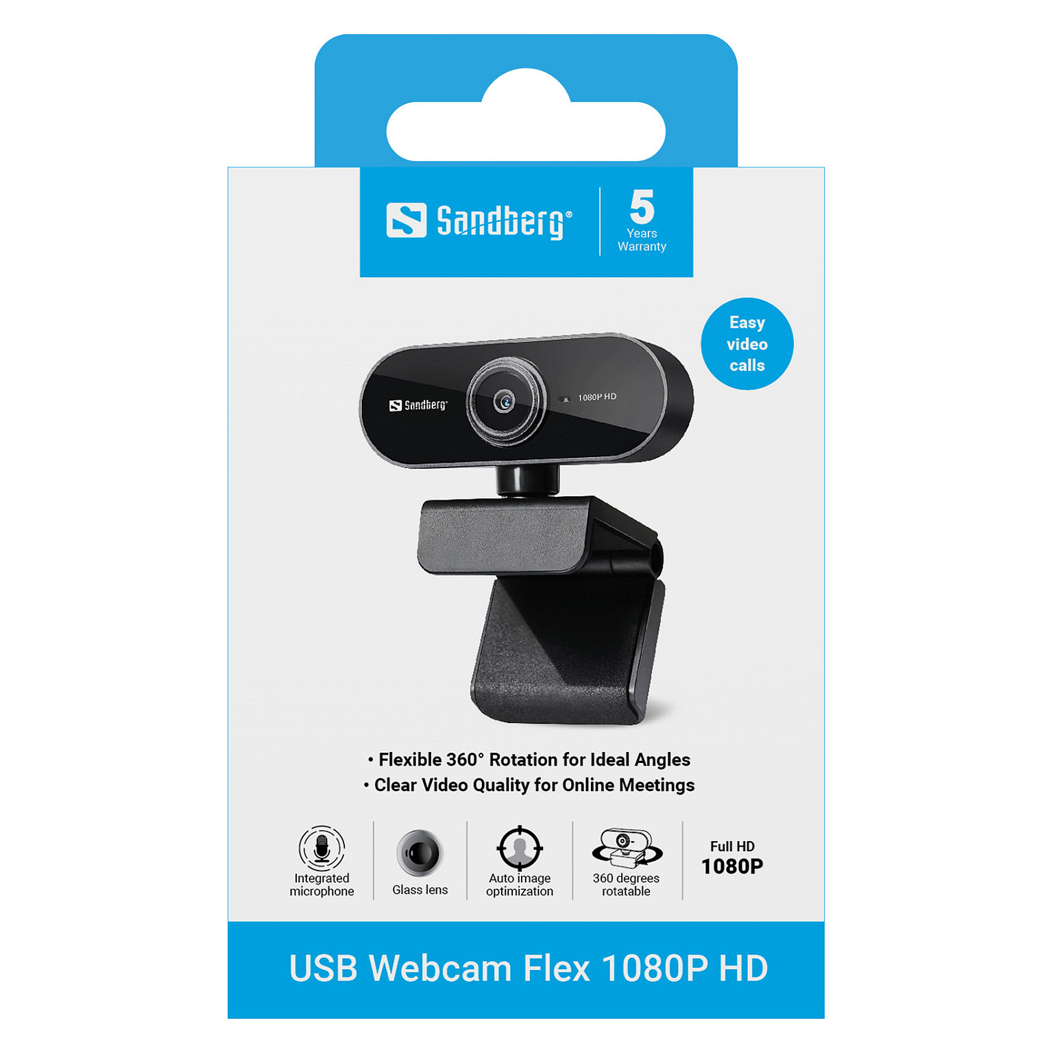 Webcam Sandberg 133-97 Flex 1920x1080 Full HD 5
