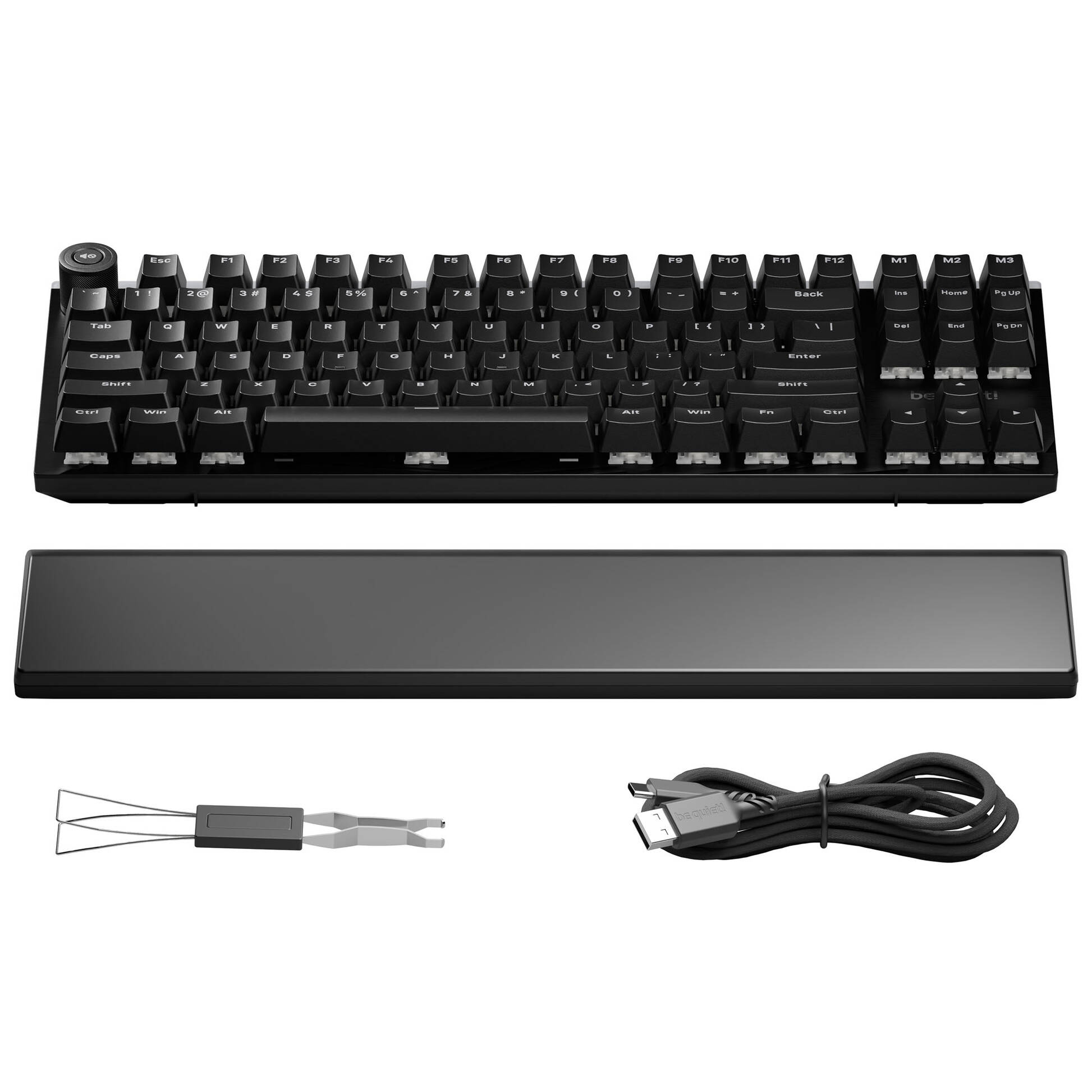 Tastierë Gaming be quiet! Light Mount TKL Silent Tactile / Mekanike / Silent V2 Tactile / TKL / RGB / 1000 Hz / DE Layout – Zezë 3