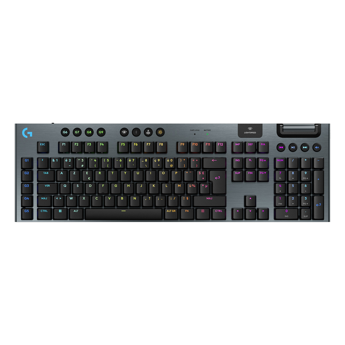 Tastierë Gaming Logitech G 920-012551 / Wired & Wireless / QWERTY / Mekanike / RGB LED - Bardhë 8