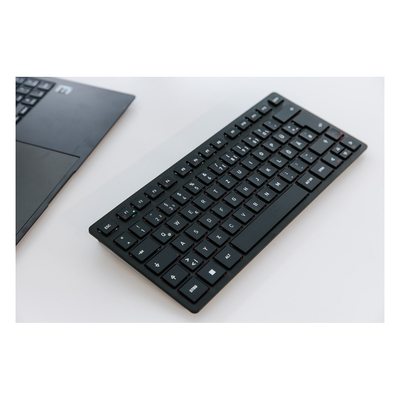 Tastierë CHERRY KW 9200 MINI / USB + RF Wireless + Bluetooth / QWERTZ / e zezë thumbnail 6