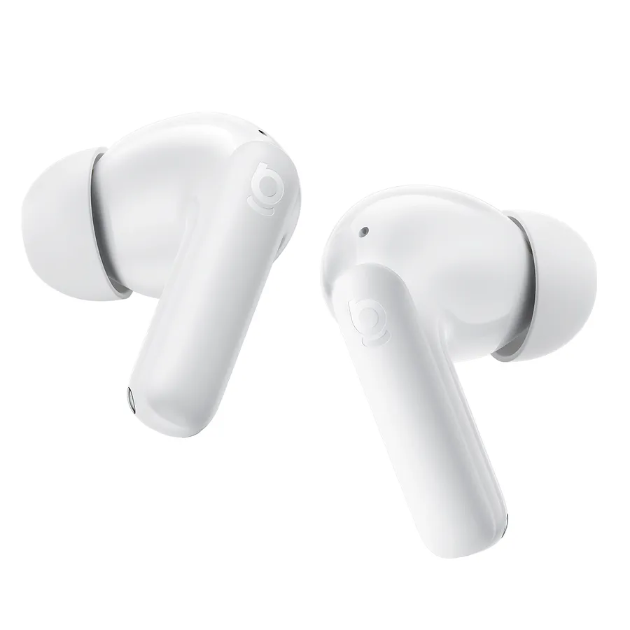 Kufje pa kabllo Baseus Bass BP1 NC / In-Ear / Bluetooth 6.0 / 12 mm / ANC / Multipoint / 4 Mikrofona / Low Latency – Bardhë 2