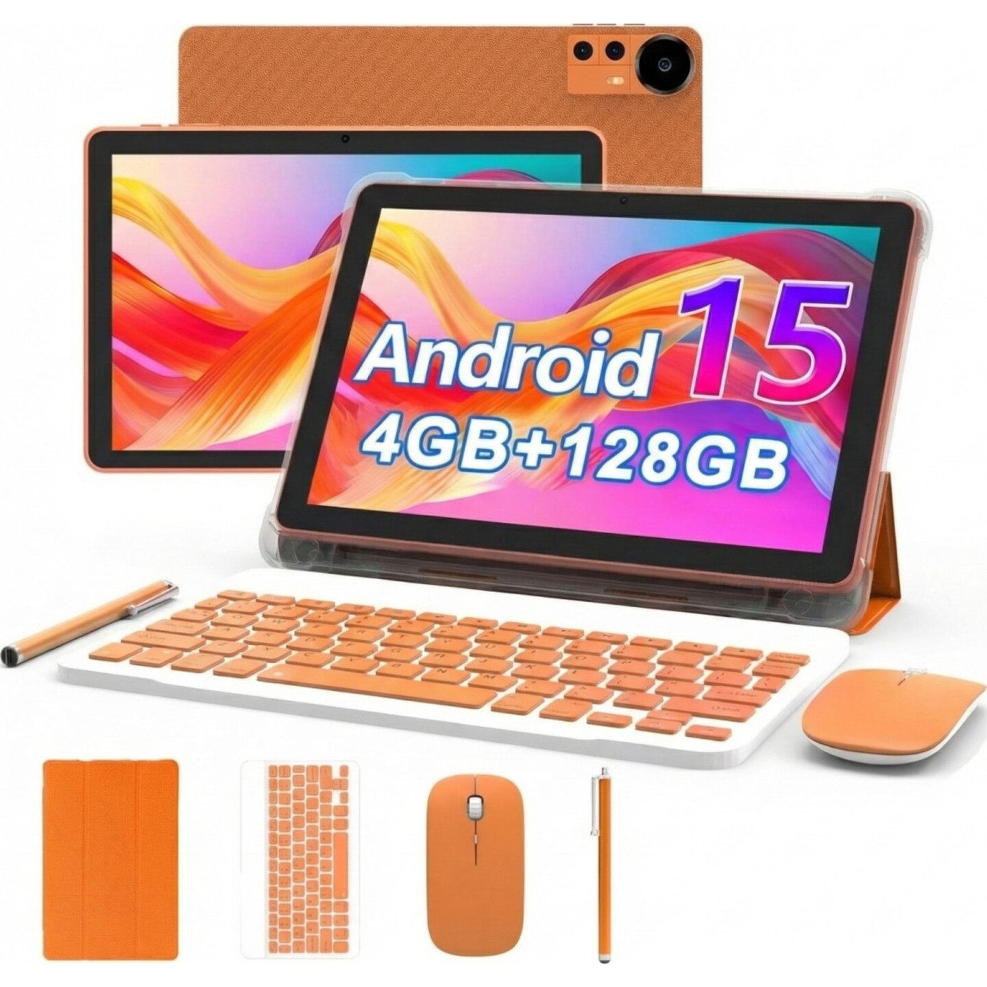 Tablet Extralink CP31, WiFi, Android 15, 10.1", 4GB RAM, 128GB, Kamera 2MP + 8MP - Portokalli