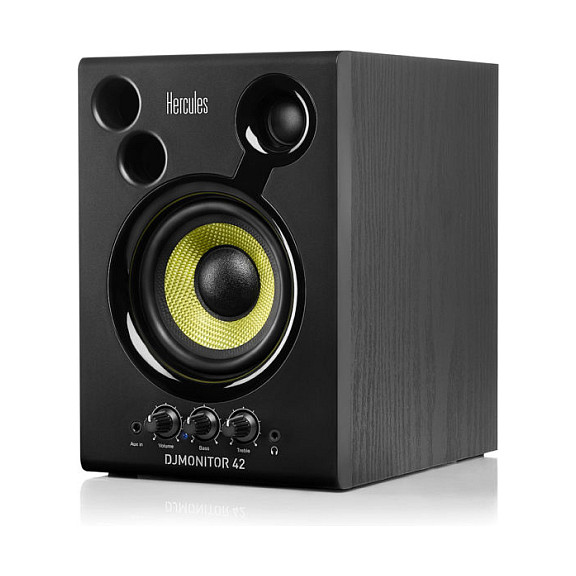 Altoparlantë Hercules DJMonitor 42, 2.0, 40W RMS, 80W Peak, RCA, AUX 3.5mm, Dalje për Kufje - Zezë 3