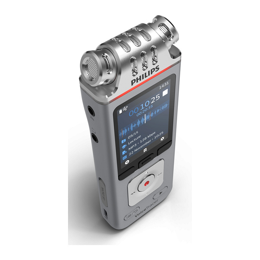 Rekordues Zëri Philips VoiceTracer DVT4115, 8GB, Stereo, MP3/WAV, Wi-Fi, USB-C - Argjend 4
