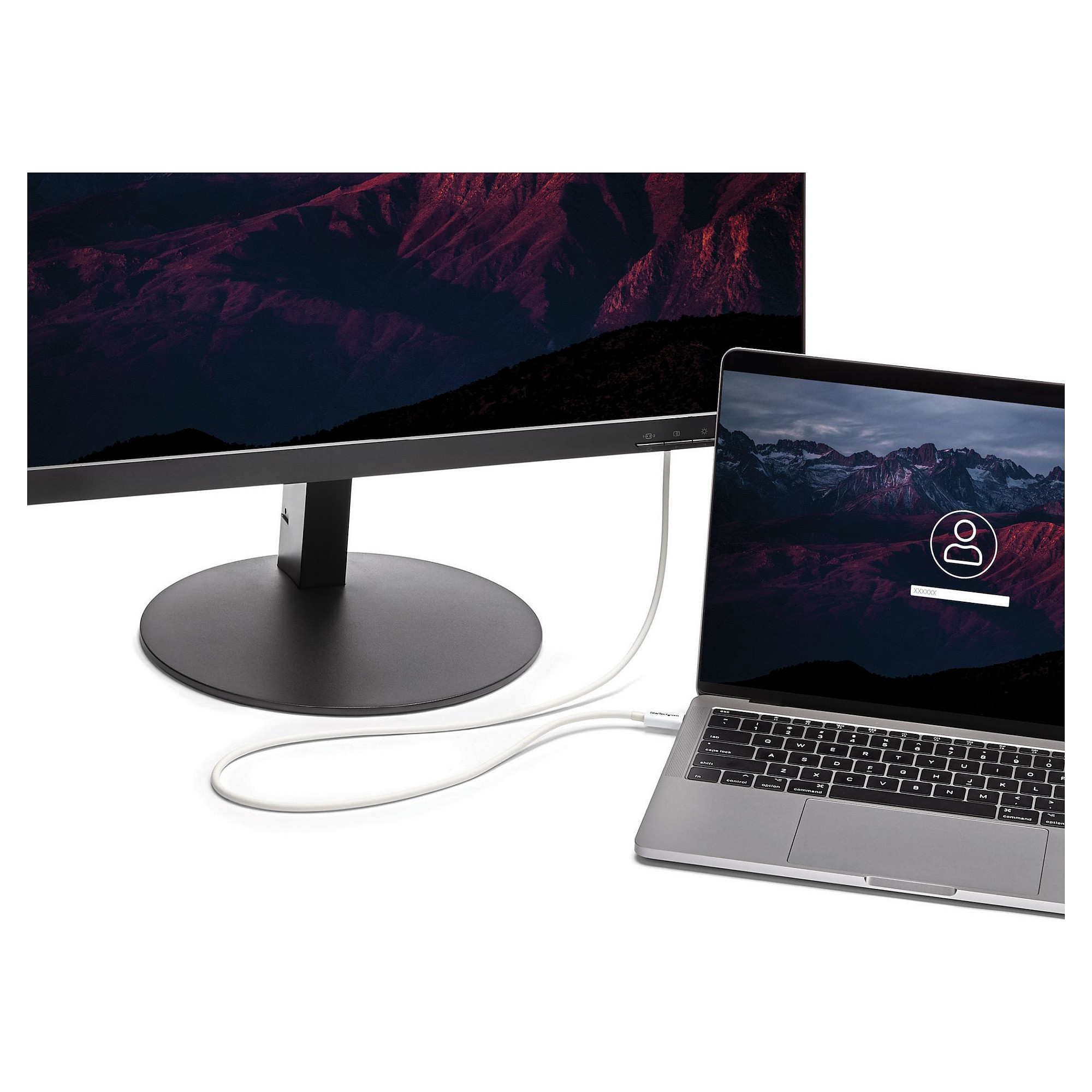 Kabllo Thunderbolt 3 / 20 Gbit/s / 2 m – Bardhë thumbnail 2