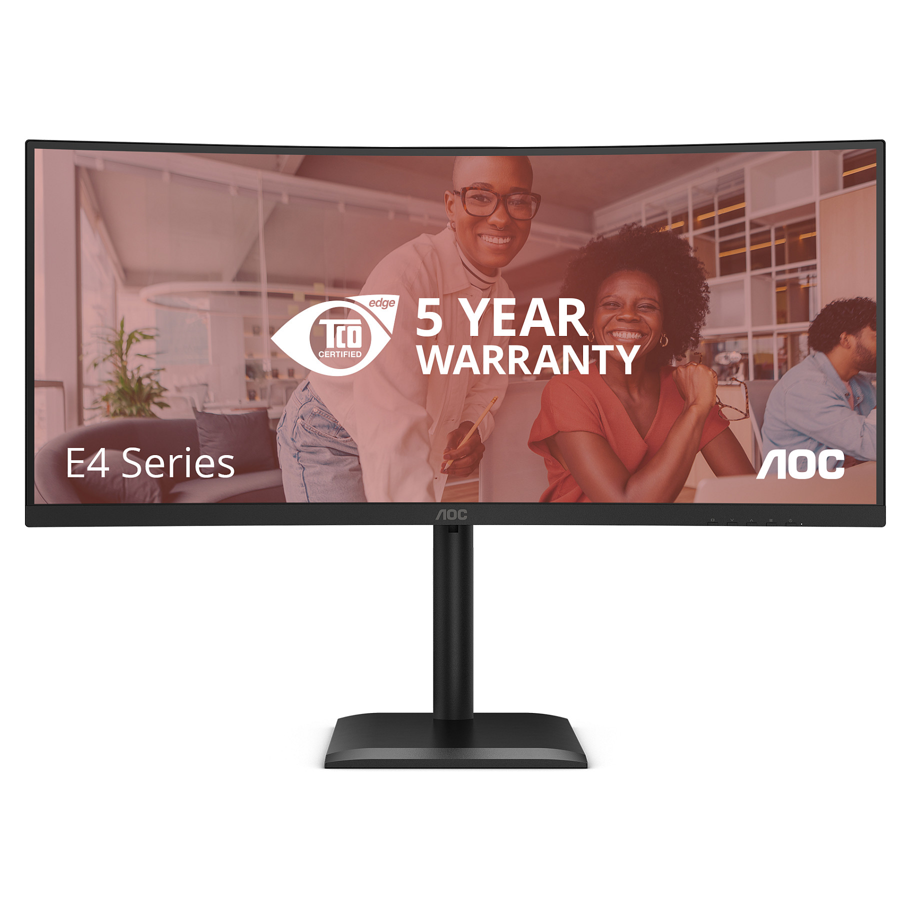 Monitor AOC CU34E4CV / 34" / UltraWide Quad HD VA LCD / 120 Hz / 4ms / USB + USB-C + HDMI + DP / Curved - Zezë