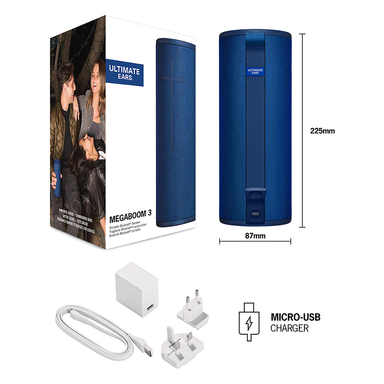 Altoparlant Ultimate Ears MEGABOOM 3, 360°, Bluetooth, IP67, USB - Blu 10