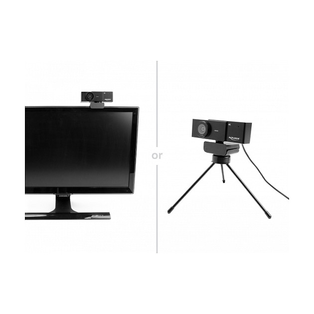 Webcam USB UHD / Mikrofon / 4K UHD / 110° / Stativ – Zezë 6