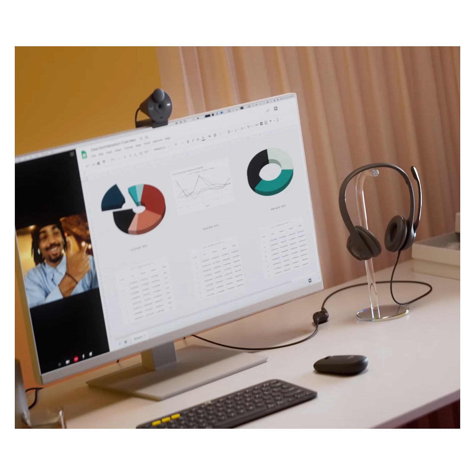 Kufje me kabllo Logitech H390 / On-Ear / USB-A / Stereo / Mikrofon Noise-Cancelling / 30mm - Zezë 7
