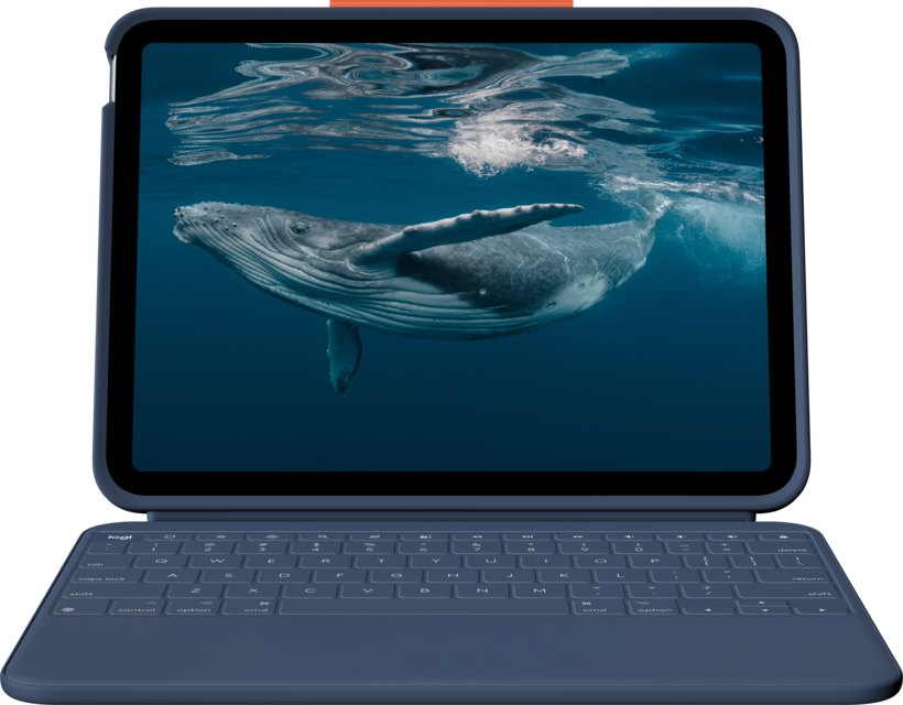 Aksesor për tablet Logitech Rugged Combo 4c Touch / iPad 10. Gjeneratë & A16 / Smart Connector / Trackpad – Blu