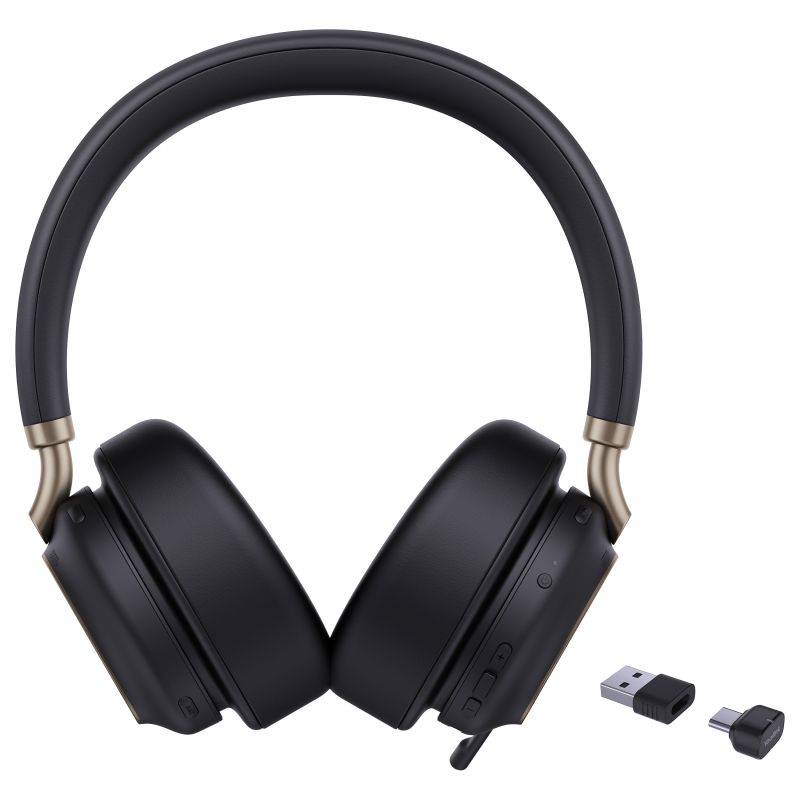 Kufje pa kabllo Yealink BH76 Plus UC, On-Ear, Bluetooth 5.3 + USB-C/A, ANC, 285g - Zezë