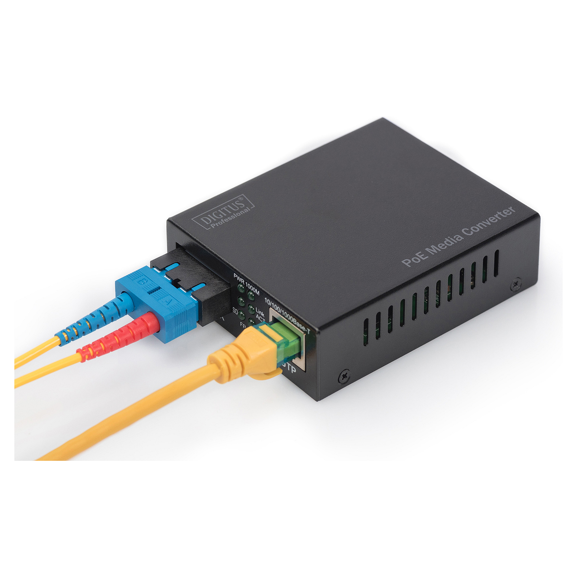 Konvertues i Mediave Gigabit PoE DIGITUS RJ45 në SC Multimode thumbnail 2