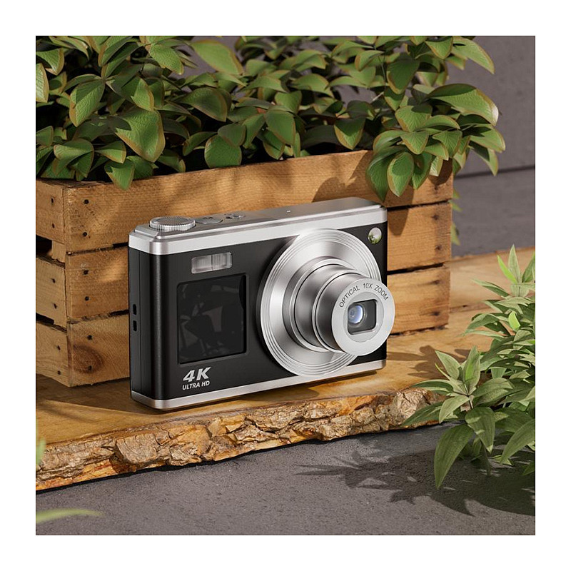 Kamerë digjitale Rollei Compactline 10x / 60MP / 10x Optical Zoom / 4K / Dual Display - Gri/Argjend 9
